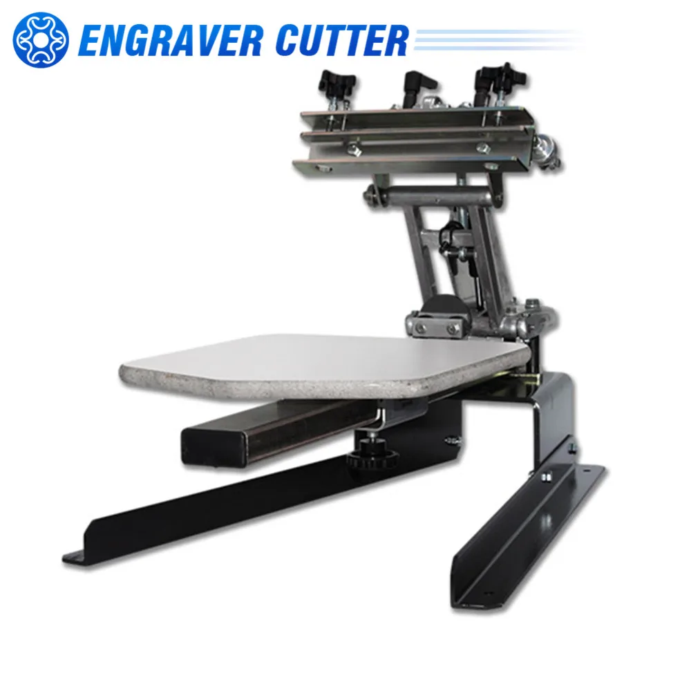 Enlarge Table-board Fixed 1 Color 1 Station T-Shirt Silk Screen Printing Machine