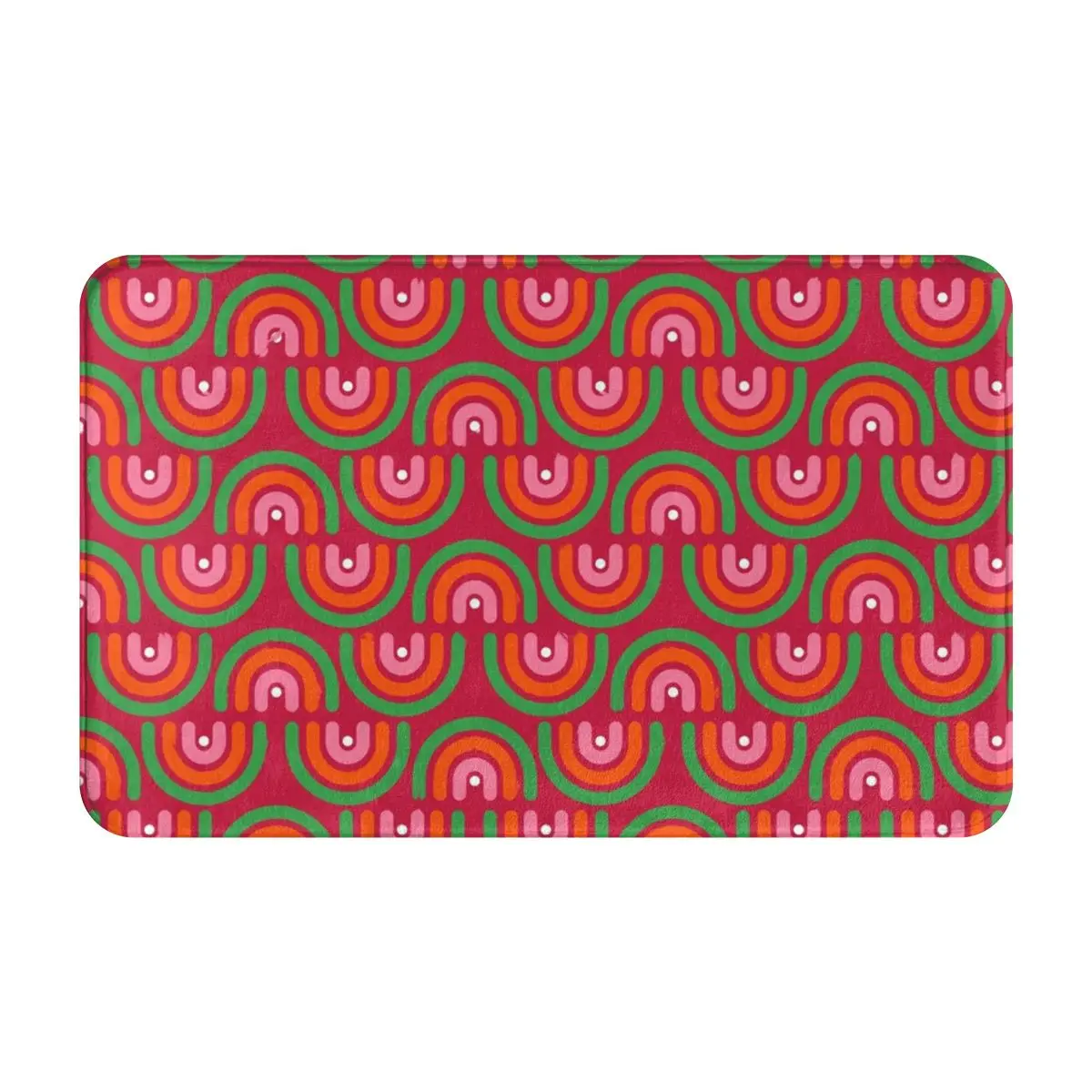 Забавный Ретро-коврик для прихожей с радугой коврик ног ванной нескользящий