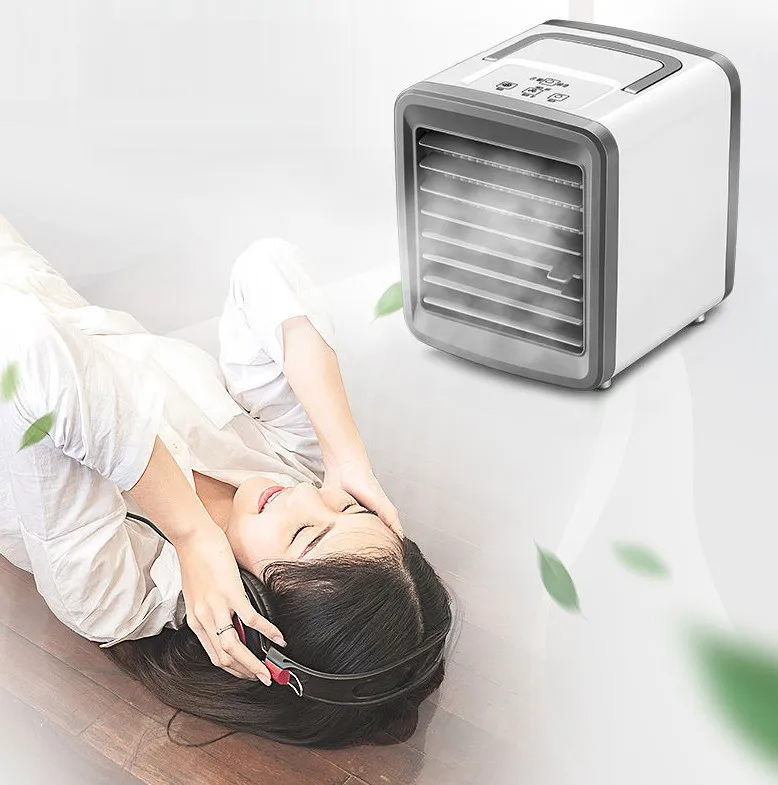 

Mini Air Cooler Small Electric Fan Air Conditioning Fan Cooling USB Charging Small Fan