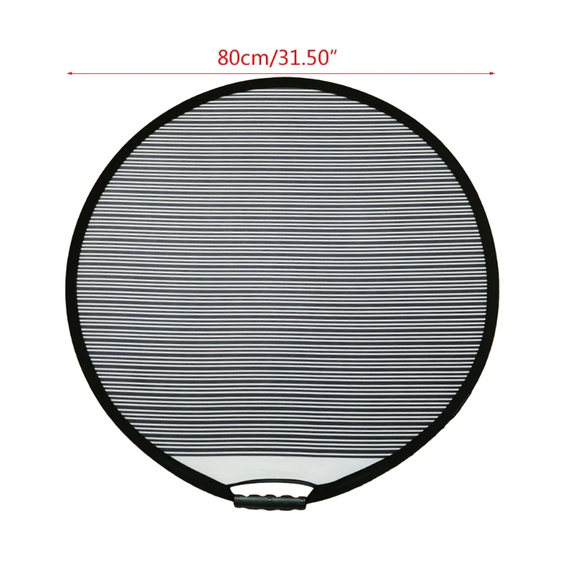 

80cm Circular Striped Flexible Foldable PDR Lined Light Reflector Board Dent Panel Portable Designed for Car Vehicle Doo
