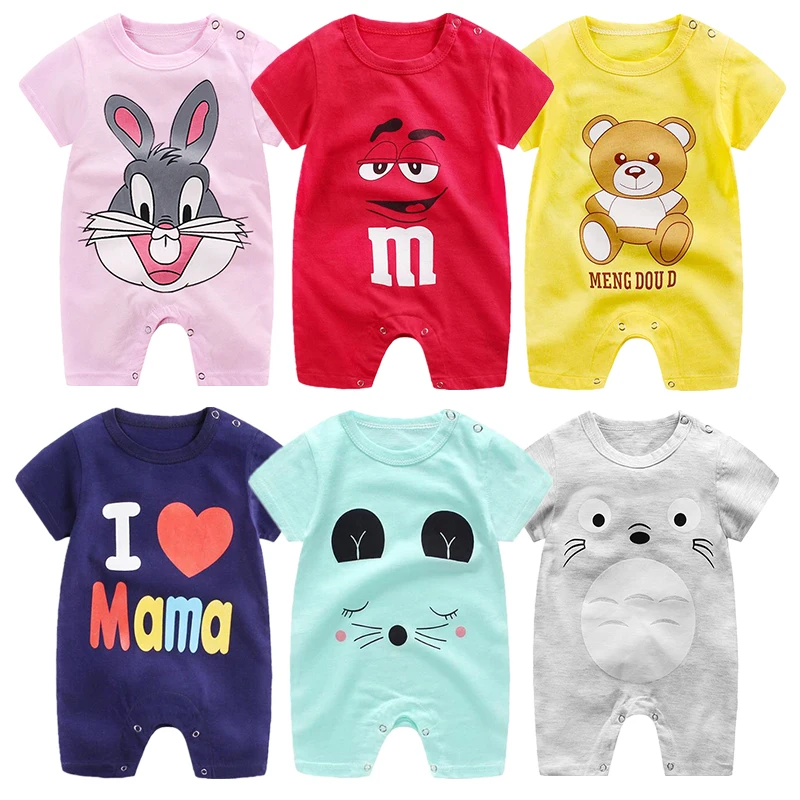 

2021 Summer Boys And Girls Fashion Ha Cloth Newborn Baby Climbing Clothes Brands Baby Girl Romper Infant Animal Costumes Pajamas