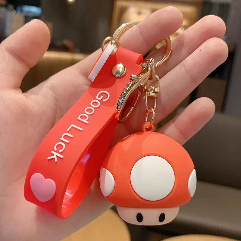 

Cute Doll Head PVC Keychain For Keys Cartoon Figure Pendant Key Chain For Women Bag Car Animals Toys Doll Keyring Best Gift New