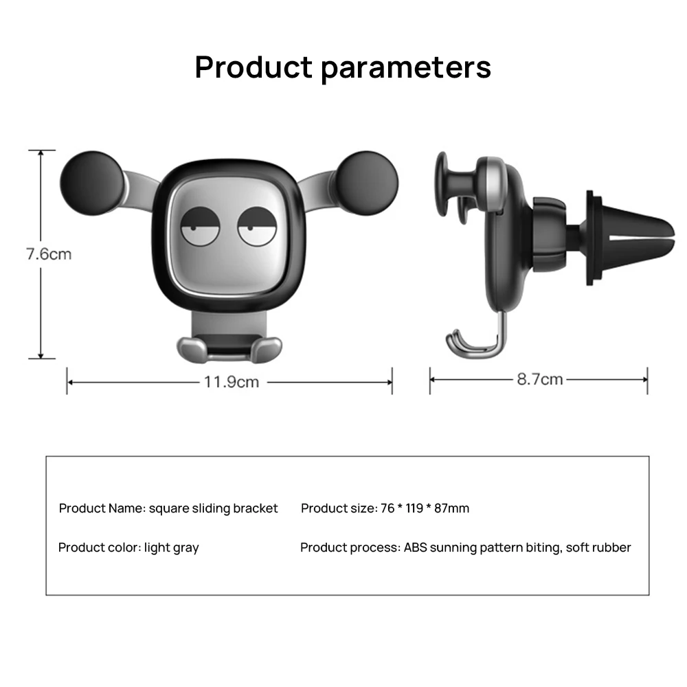 

Gravity Mini Car Holder for Phone Holder in Car No Magnetic Mobile Phone Holder Cell Stand Fit for iPhone Samsung Huawei Xiaomi