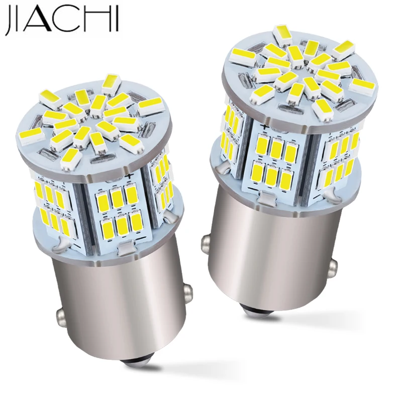JIACHI 2 шт. светодиодный автозапчасти Toyota Hilux 1156 BA15S P21W 3014 чипы 54SMD хвост светильник