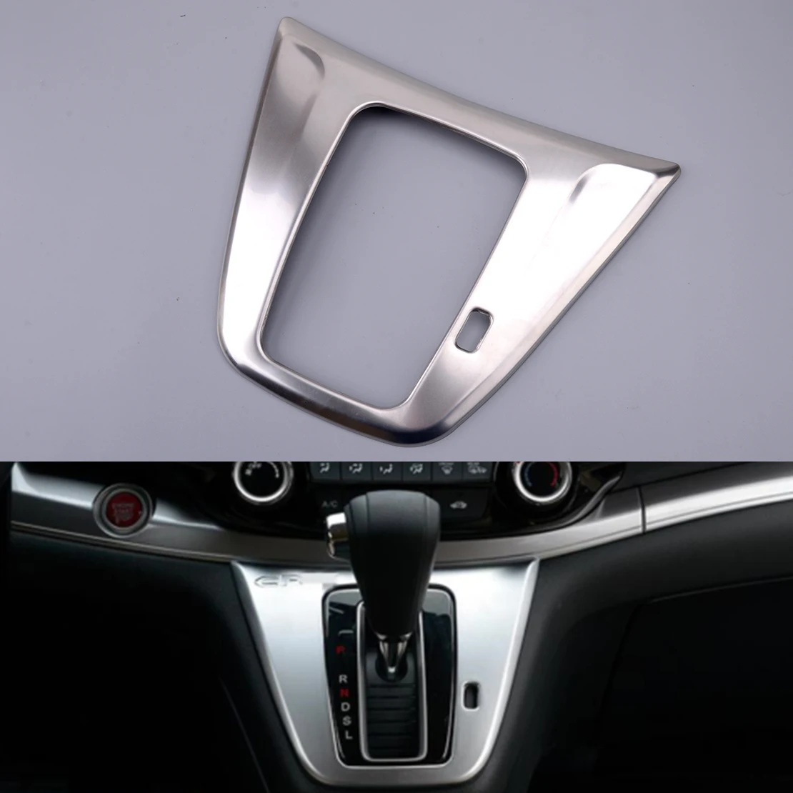 

Центральная консоль, панель переключения передач, обшивка, рамка, серебристая нержавеющая сталь, подходит для Honda CRV CR-V 2012 2013 2014 2015 2016