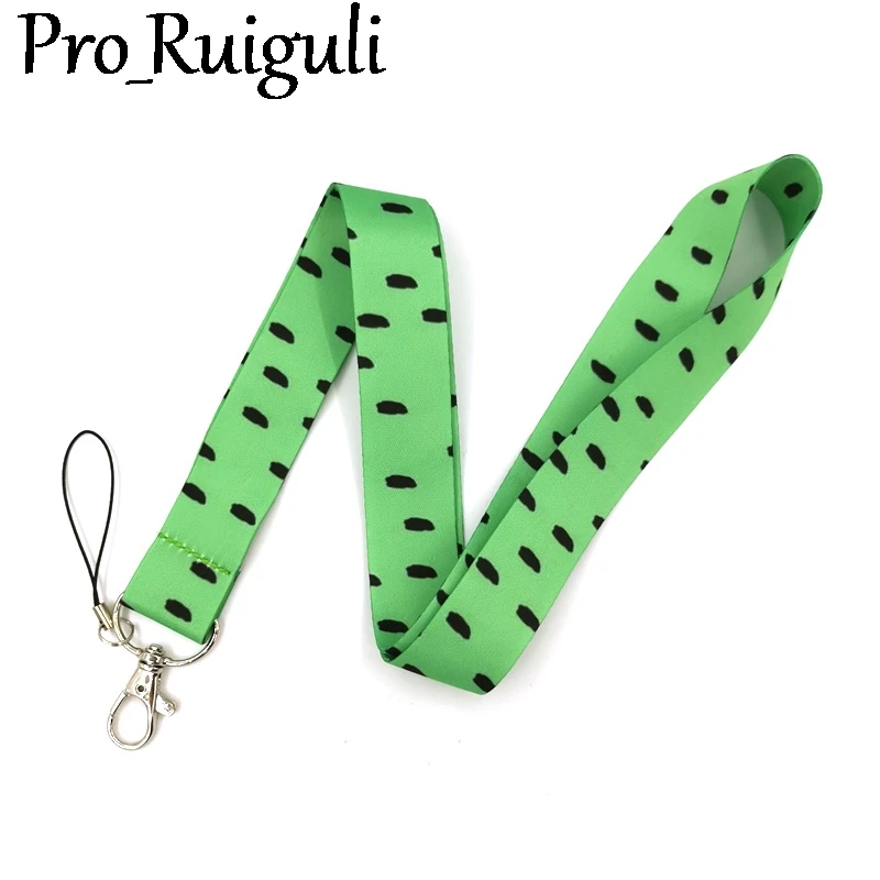 

Green Wave point Keychain Lanyards Id Badge Holder ID Card Pass Gym Mobile Phone Badge Holder Key Strap webbings ribbons