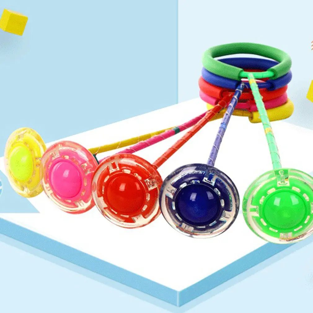 

Kids Outdoor One Foot Flash Jumping Ring Fun Sports Luminous Toy Movement Ability Develop Best Gift For Kids