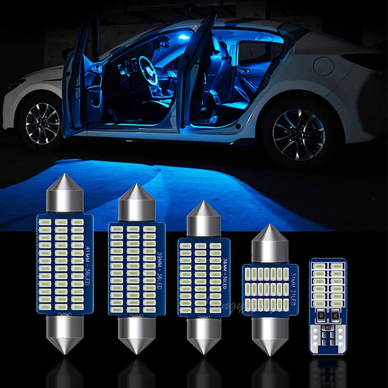 LED Interior Map Dome Trunk Light Kit License Plate Lamp Canbus For Toyota Corolla 1988-2020 Auto Lighting Accessories