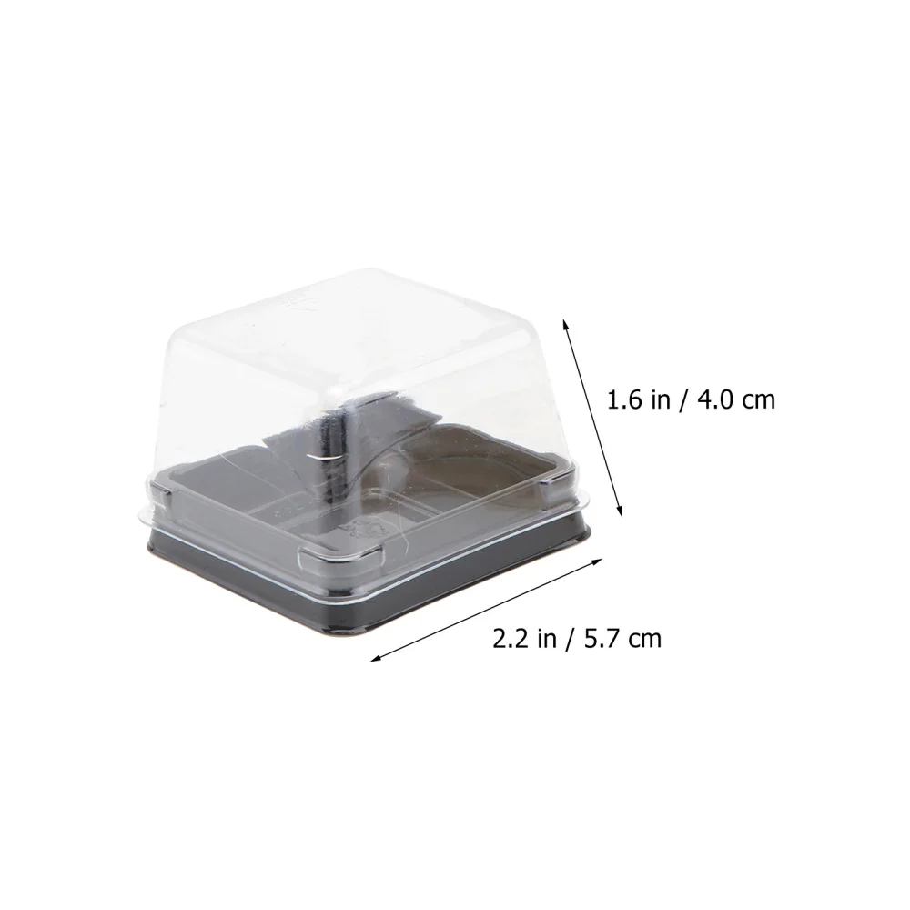 

100PCS Moon Cake Blister Boxes Egg-yolk Puff Dessert Base Trays (50G)