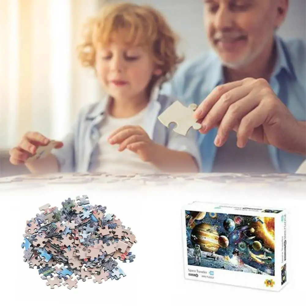 1000 шт головоломки деревянные бумажные Обучающие игрушки пазлы для детей