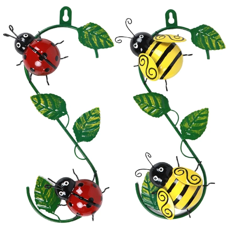

Ladybugs Vine Ornament Pendant Wall Decoration Hanging Craft Wind Spinner Bedroom Wall Art Handcrafted Decor Dorm Room Home