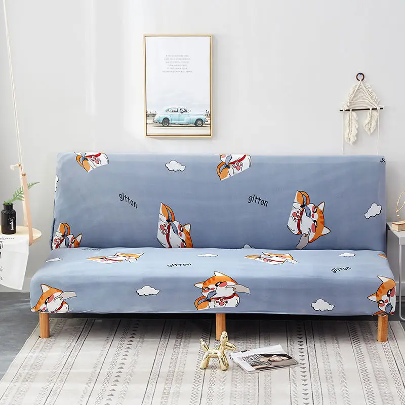 Универсальный складной чехол для дивана эластичный кровати облегающий без