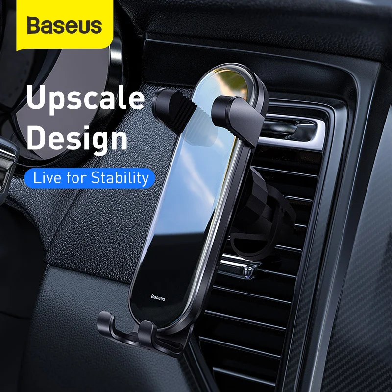 

Baseus Gravity Car Phone Holder Universal Phone Holder Sensing Auto Grip Stand Steady Fixing Bracke For Smart Mobile Phone Stand