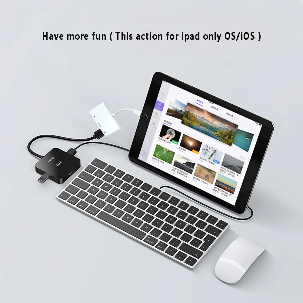 USB адаптер Reilim для OS/IOS устройств с HDMI разъемом цвет белый|Переходники и адаптеры| |