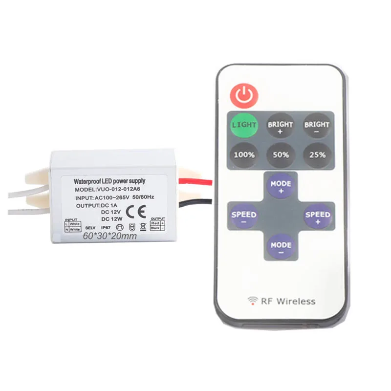 Мини 12 Вт DC12V 24V IP67 светодиодный уличный трансформатор светильник CE по