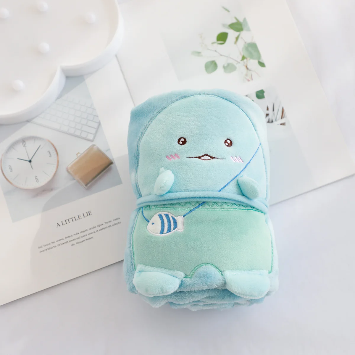 Flannel Children Blanket Cute Corner Creature Cartoon 3d Animal Small 75x100cm Super Soft Weighted | Дом и сад