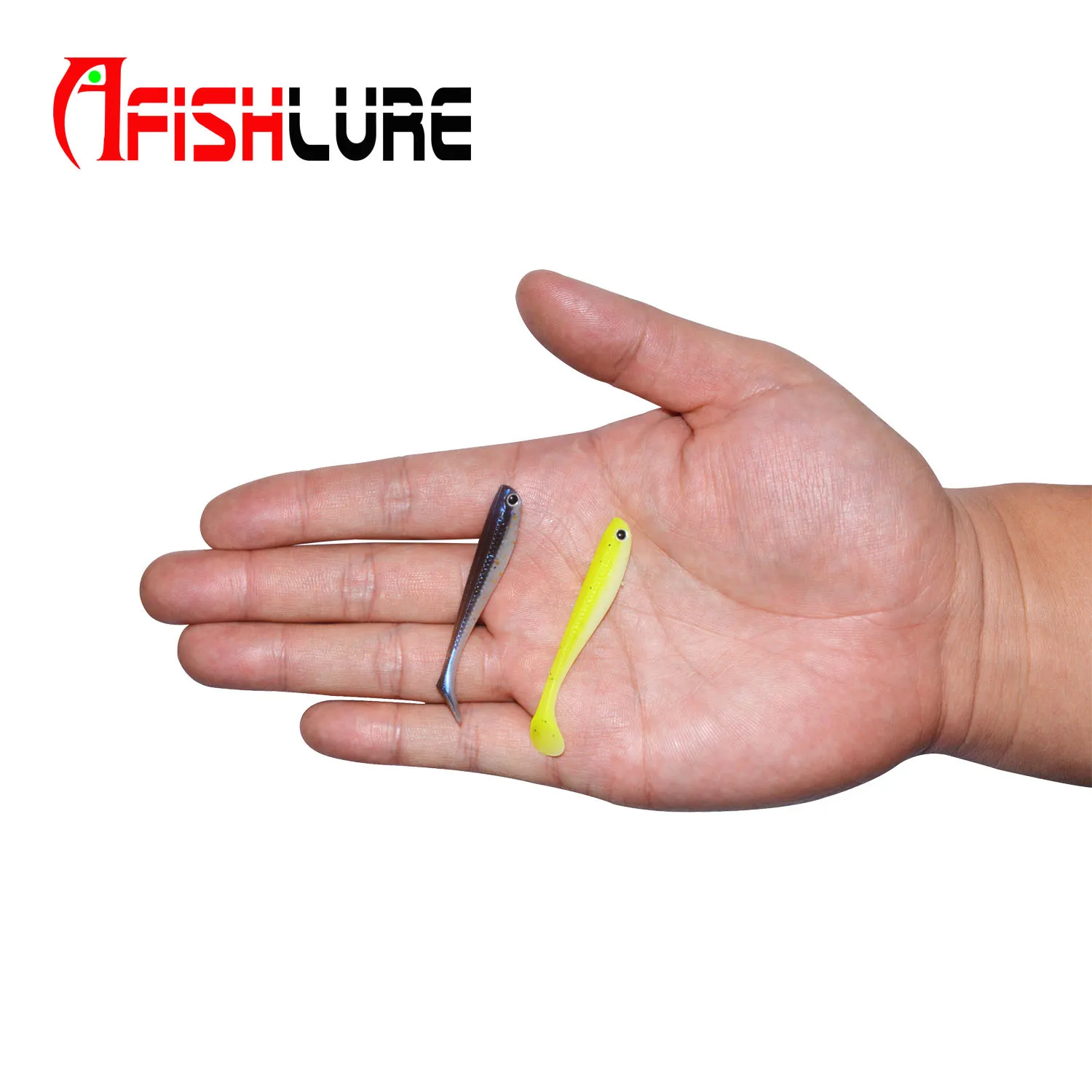 Afishlure T Хвост Мягкая Мини Шад приманка 55 мм/1 15g 10 шт./пакет искусственные мягкие