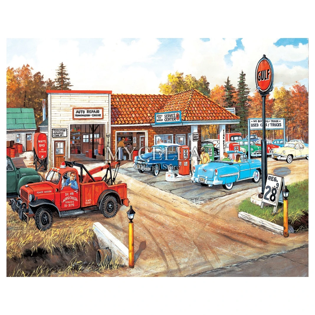 Автомобиль и грузовик 5d Сделай Сам алмазная живопись вышивка крестиком Алмазная