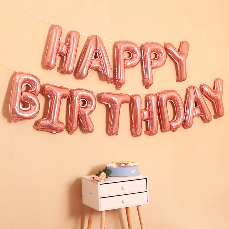 Украшения для дня рождения баннер из розового золота взрослых 30/40/50/60 дней