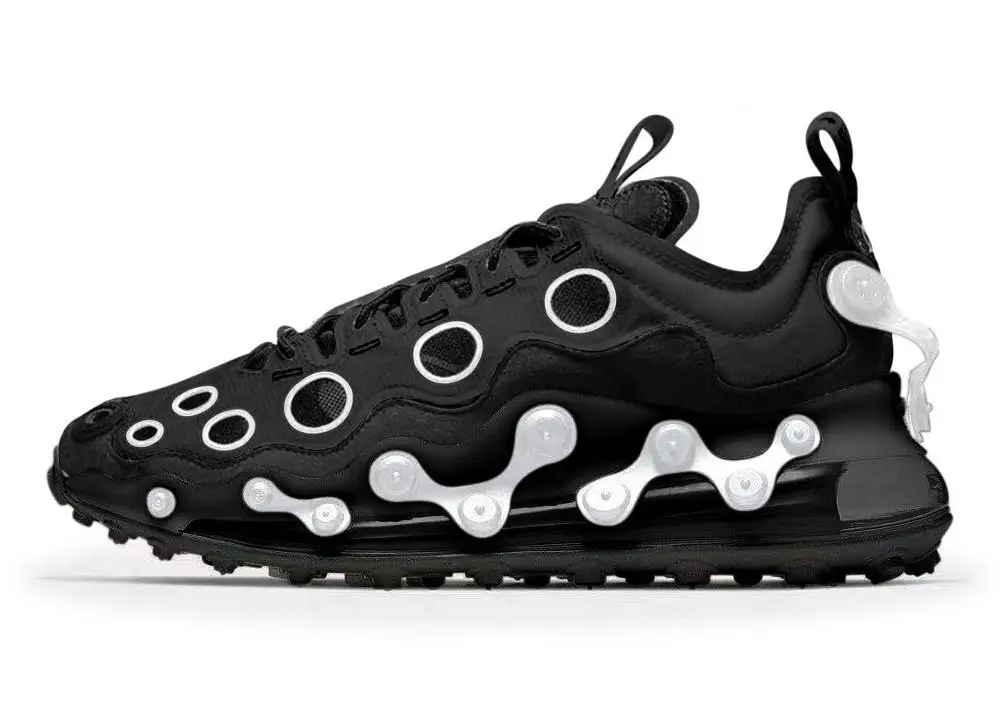 Популярная мужская спортивная обувь с воздушной подушкой 720 черные серебристые