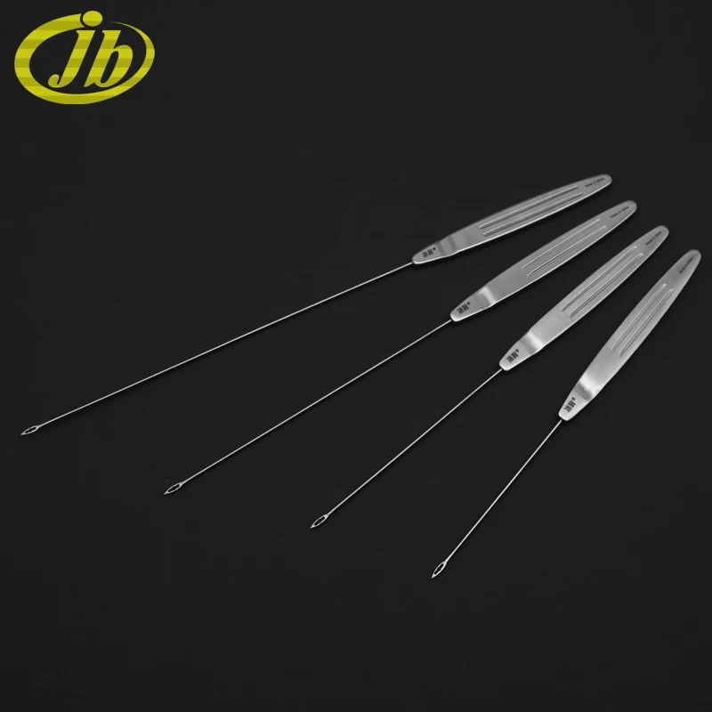 Puncture guide needle stainless steel 18/20/24/28cm cosmetic surgery surgical instrument medical tools