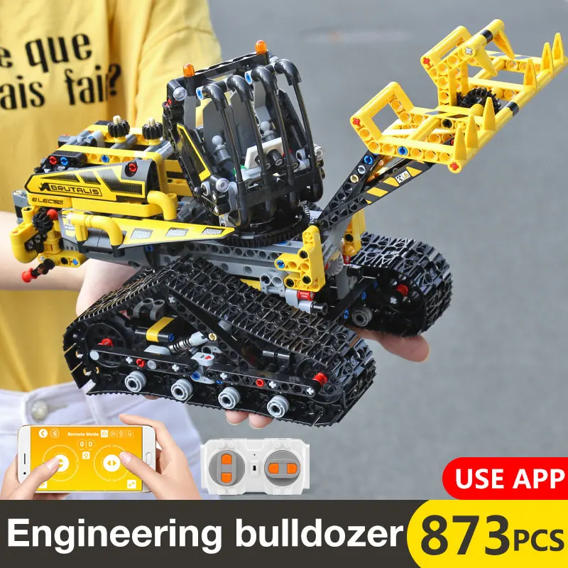 Мотор функция RC погрузчик совместим с Lepining 42094 моторизованный гусеничный набор