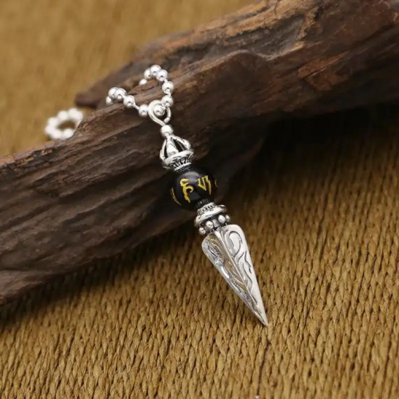 Ювелирные изделия из стерлингового серебра 925 Vajra талисман Подвеска бусины