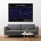 Настенная картина со звездами, абстрактная небесная планета, настенная Картина на холсте, скандинавский постер и печать, домашний декор, картина для гостиной, спальни