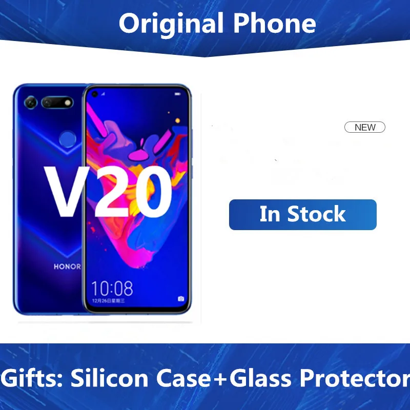 Honor View 20 V20 смартфон с 5 99-дюймовым дисплеем процессором Kirin 980 Android 9 0 48 МП ОЗУ 8 Гб