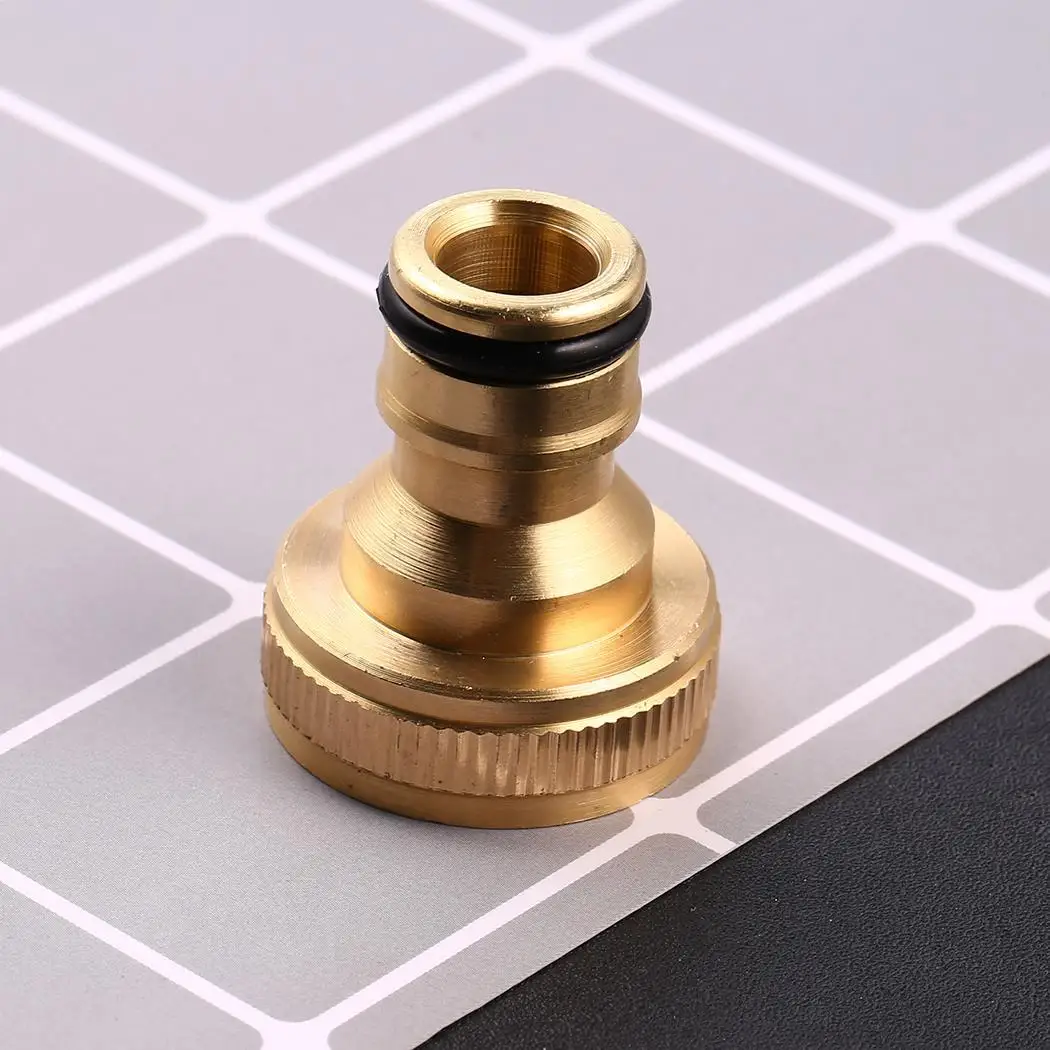 Новая латунная насадка на шланг соединитель 3/4 дюйма с золотой резьбой для