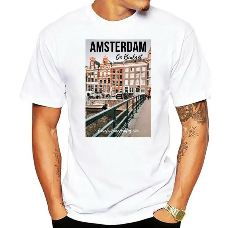 

Short Sleeve Round Neck T Shirt Promotion Exclusive And Unique Men's T-shirt Amsterdam Design