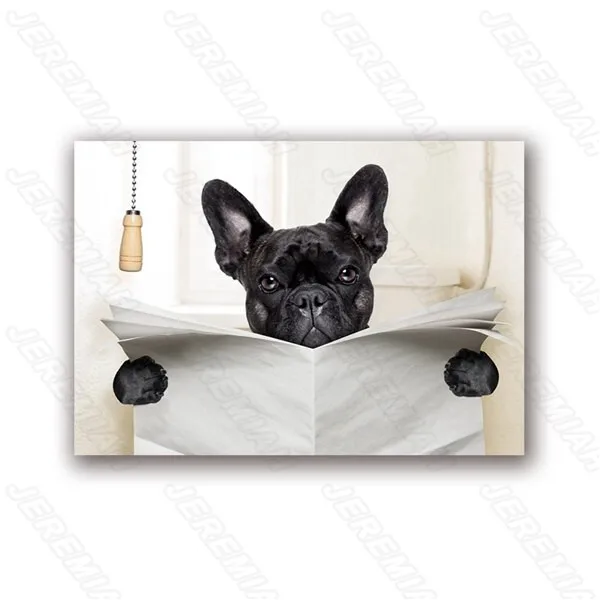 

Small Animals Reading Newspapers Animal Posters Nordic Style Wall Canvas Canvas Print Painting Modern Living Room Decoration