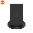 Вертикальное Беспроводное зарядное устройство Xiaomi Mi 20 Вт макс. со вспышкой Зарядка Qi Совместимость несколько безопасных горизонтальных подставок для Mi 9 Pro