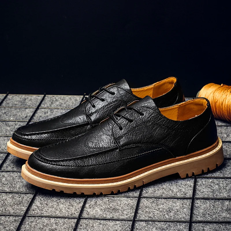 

Moccasins Shoes Men Oxford Krasovki Casual PU Leather Boots Men Black Mens Boots Men Party Shoes High Quality Zapatos De Hombre