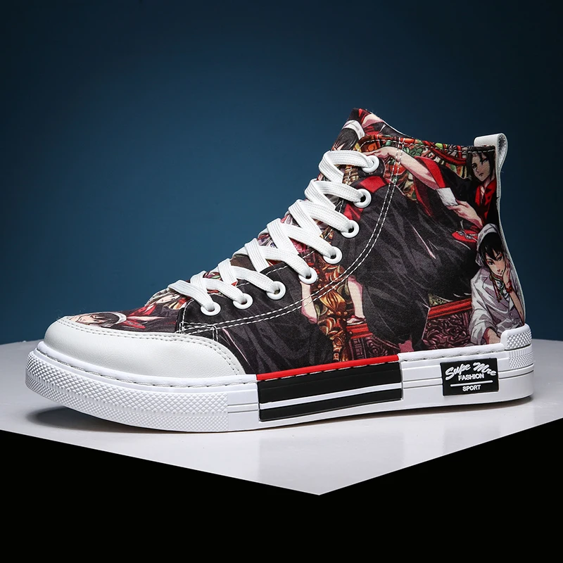 Новинка Высота верхушки 1970 s парусиновая женская обувь Taylor Dragon Fire zapatos de hombre для