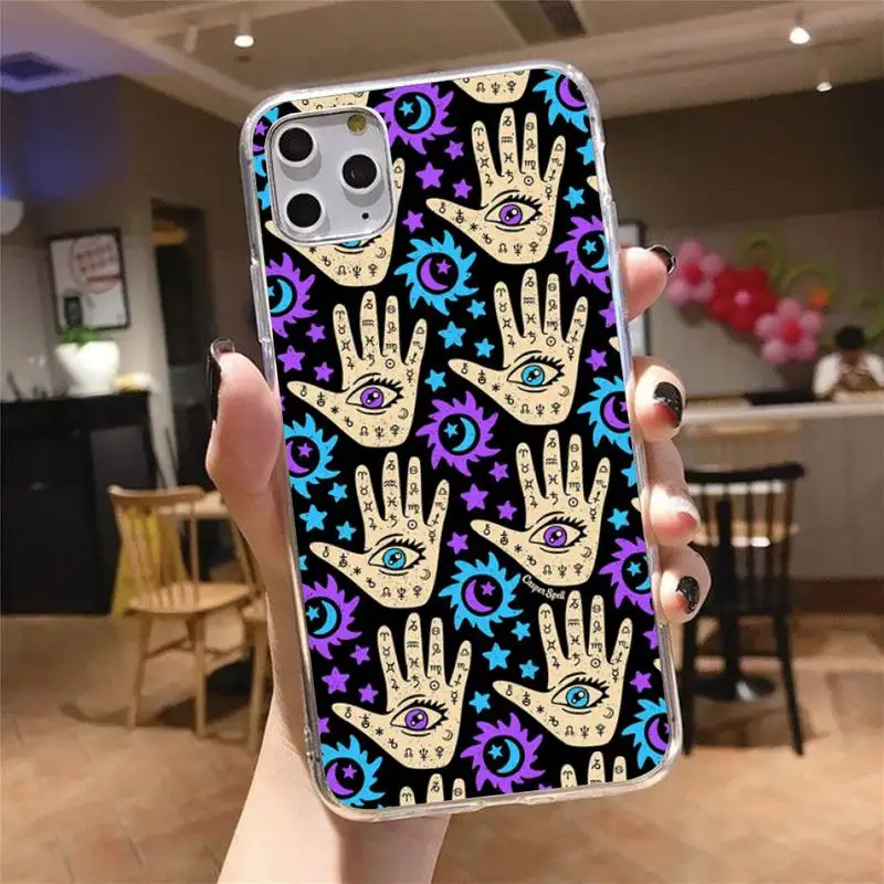 

Evil Eye fashion Phone Case Transparent soft For iphone 5 5s 5c se 6 6s 7 8 11 12 plus mini x xs xr pro max