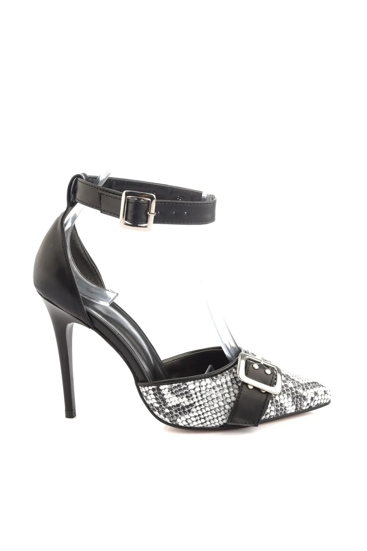 Женская Классическая обувь на каблуках со змеиным принтом Обувь TAKSS20TO0300|Женские