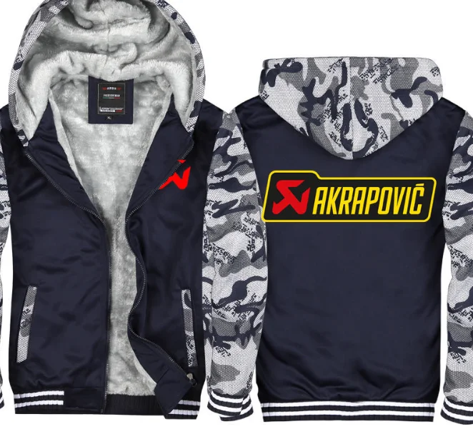 

New quality Scorpio motorcycle Hoodies Jacket Winter Men Fashion Casual Wool Liner Fleece Sweatshirts Pullover