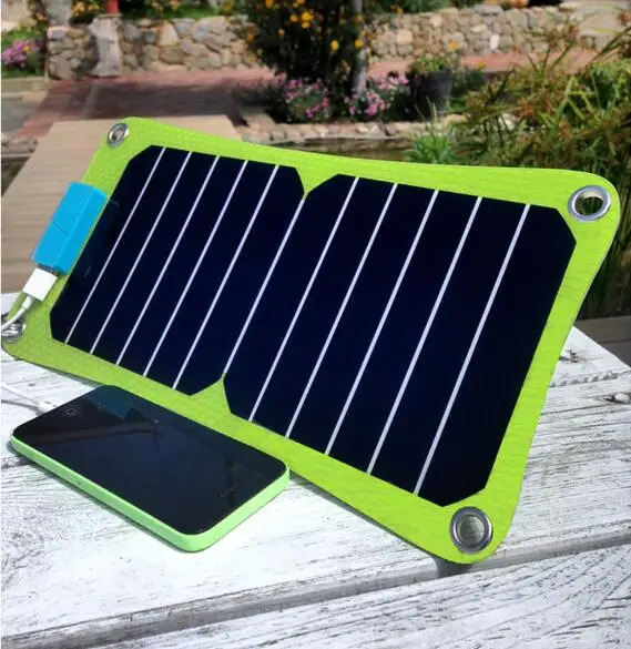 DG SUNLIGHT 7w портативная солнечная панель 5v usb Солнечное зарядное устройство для