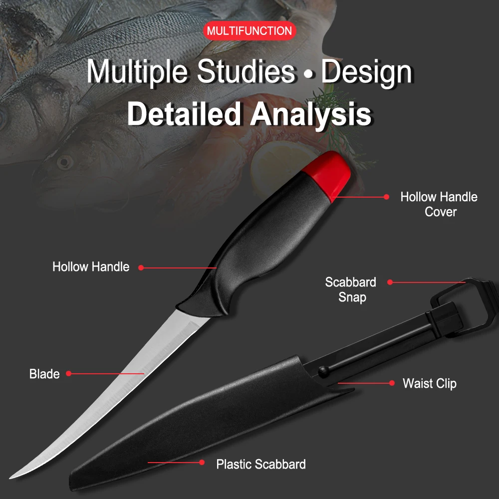 Уличный Филейный нож 6 дюймов изогнутый для косточек с чехлами острый 3cr14 из