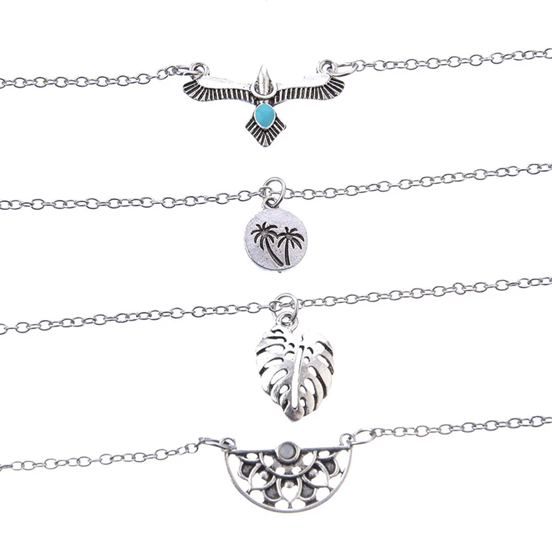 4 шт./компл. Новый минималистичный персонализированный браслет набор Bird Форма