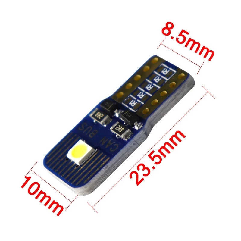 100 шт. 6 3 В переменного тока T10 Неполярный 555 2 SMD 3030 LED 194 168 40MA Лампы для пинбольной