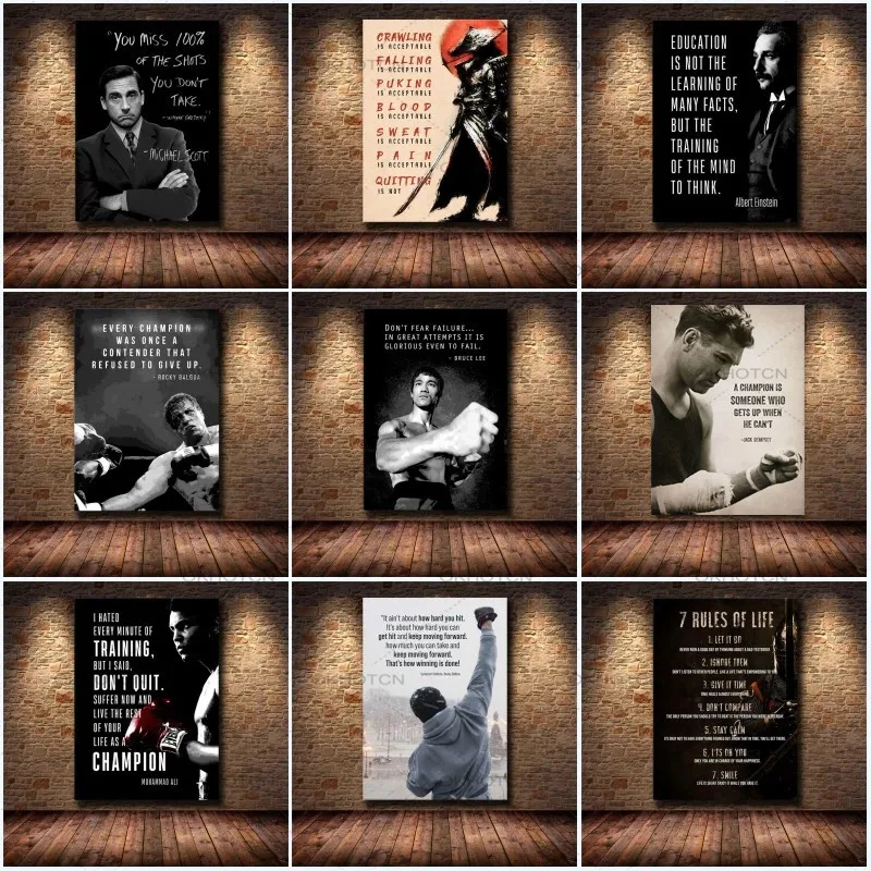 

Motivational Canvas Painting Modern Hd Print Art Inspirational Success Quote Poster Wall Art Pictures for Living Room Home Decor