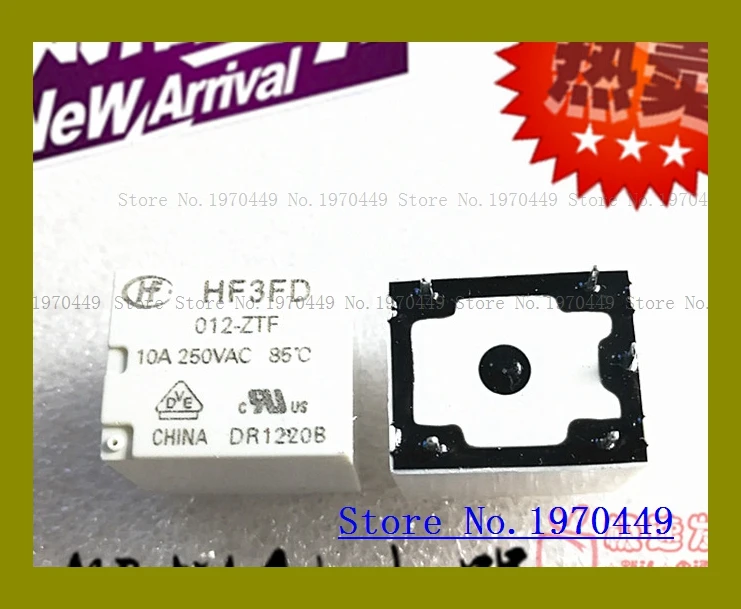 HF3FD 012 ZTF HF3F 5 10A 12VDC|Реле| |