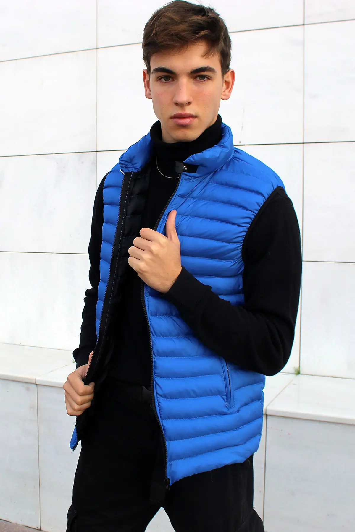 

Male Vest Fashion male jacket sleeveless vest spring thermal soft vests casual coats men's cotton men's vest men thicken