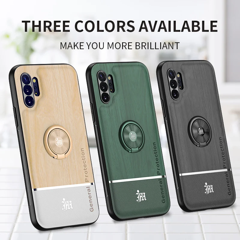

For Samsung note10 note10pro Case Wood Grain Leather For Galaxy note20 note20ultra Ring Splicing Case Cover