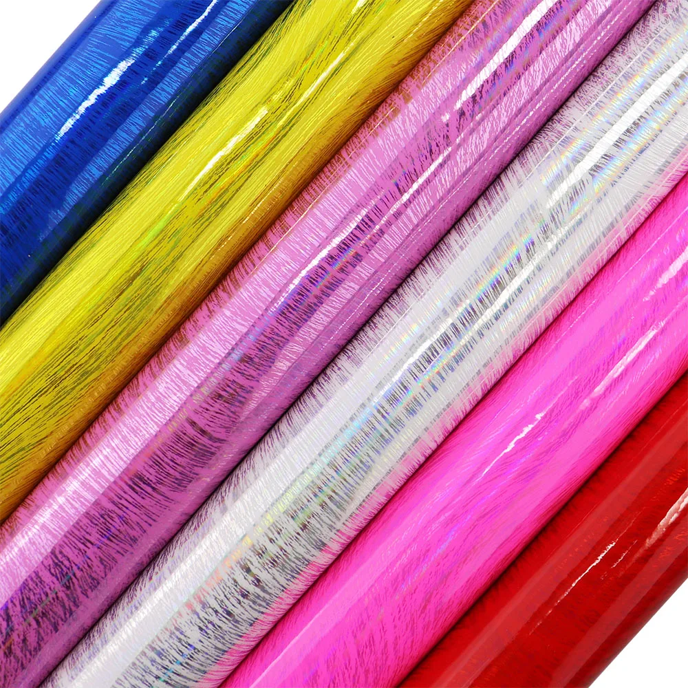 Лист A4 зеркальная голографическая ткань из искусственной кожи для сумок