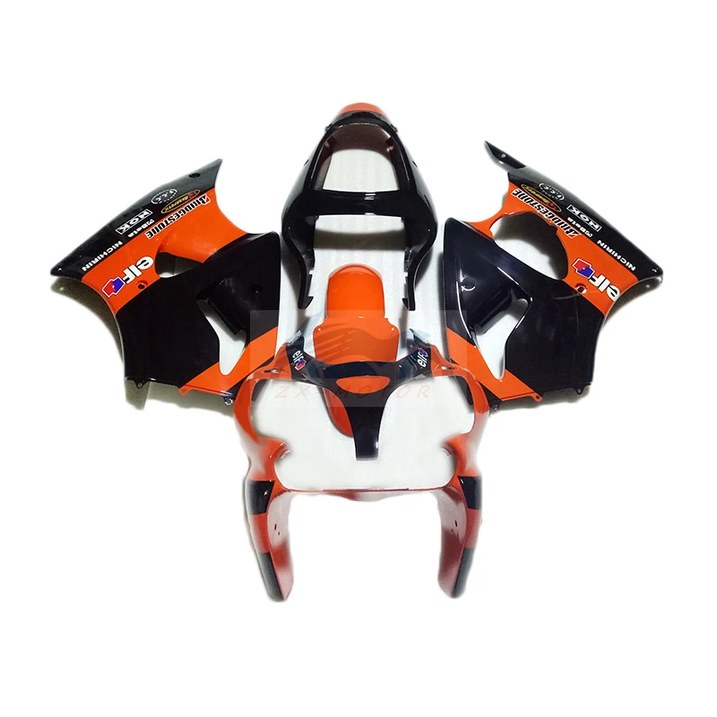 

Комплект обтекателей для Kawasaki ZX6R 2000 2001 2002 ZX6R 00 01 02, оранжевый, черный GH60