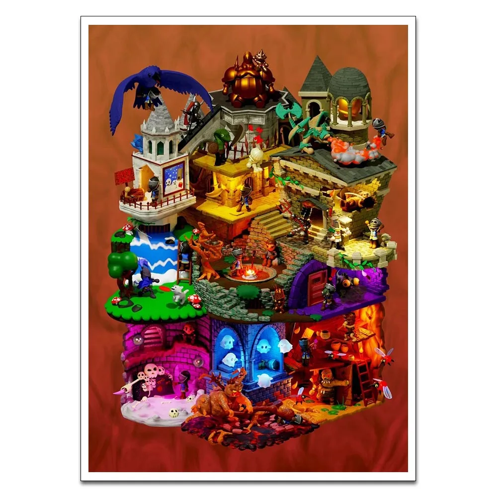 Настенная картина Souls Demake в скандинавском стиле домашний декор для гостиной без