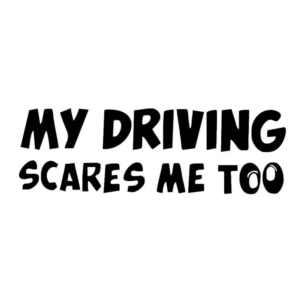 DAWASARU Funny Cartoon Car Stickers-my Driving Makes Me Also Warned of Automatic Reflective Decal Body Decoration 20CM * 7CM | Автомобили